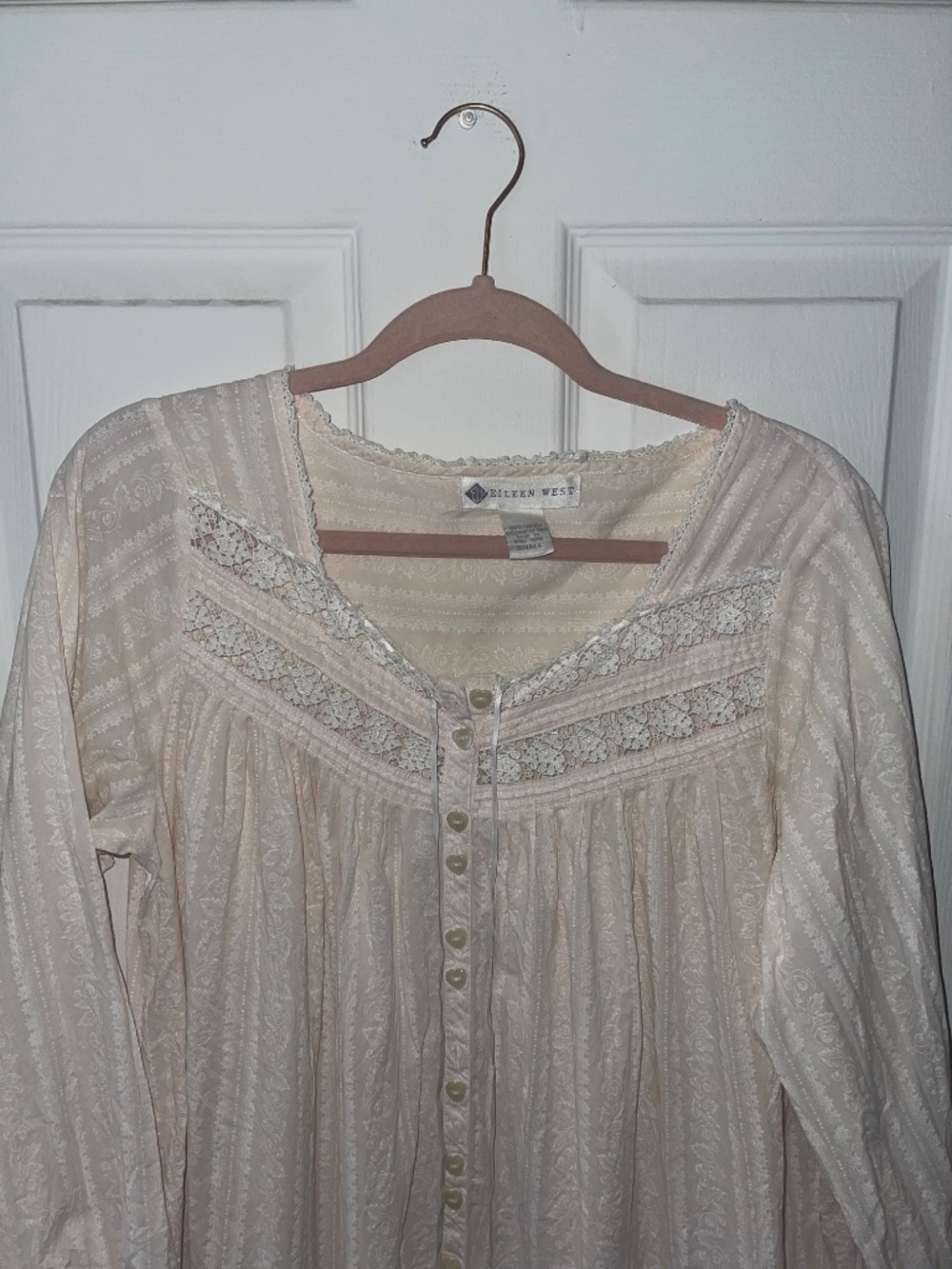 Eileen West Women’s Traditional Knee Length Nightgown S Vintage Cottagecore - Picture 6 of 16